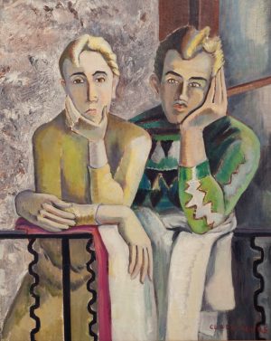 CLARA AND CLEM, PAINTED BY CLARA MAIRS