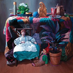 ANTIQUE DOLL WITH COKE